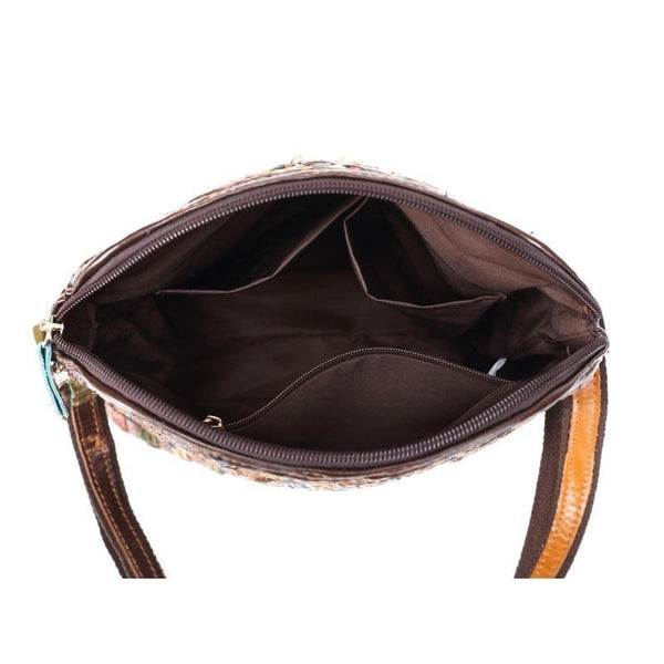 Clamanta Beauty  Sac à bandoulière design tissé