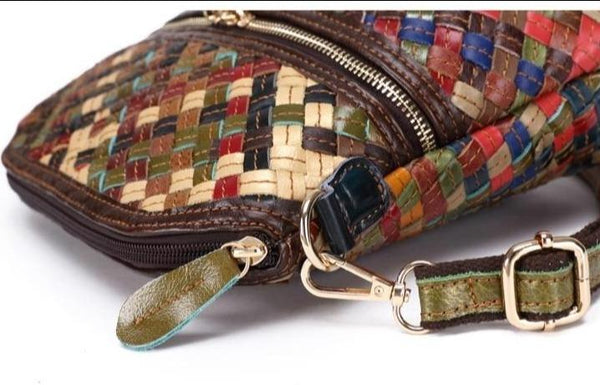 Clamanta Beauty  Sac à bandoulière design tissé