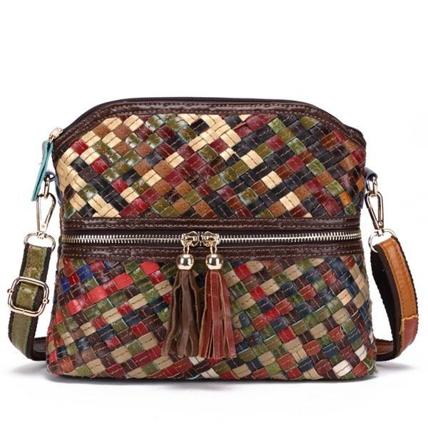 Clamanta Beauty  Sac à bandoulière design tissé