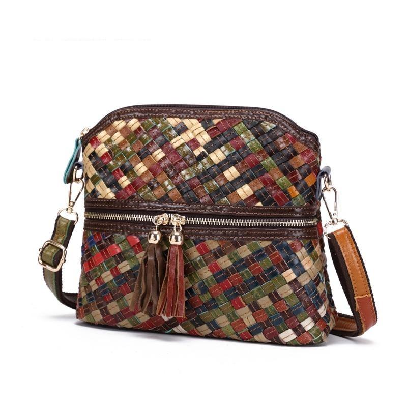 Clamanta Beauty  Sac à bandoulière design tissé