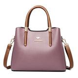 Clamanta Beauty Sac a Bandoulière Pu Violet Sac a Bandoulière cuir pour femmes