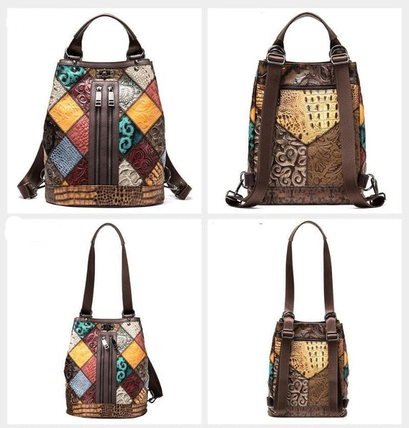 Clamanta Beauty  Sac à dos Sac à dos en cuir pour femmes