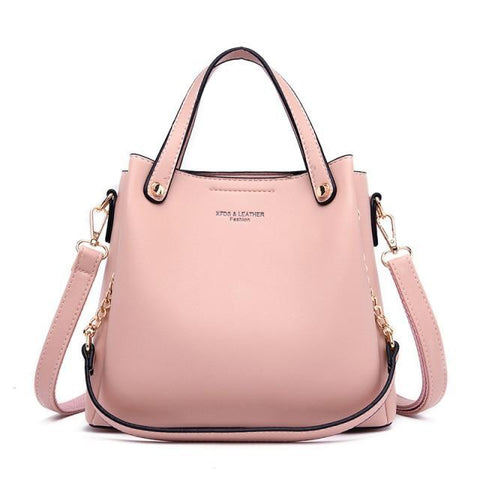 Clamanta Beauty sac à main cuir Rose Mode élégant sac à main cuir pour femmes