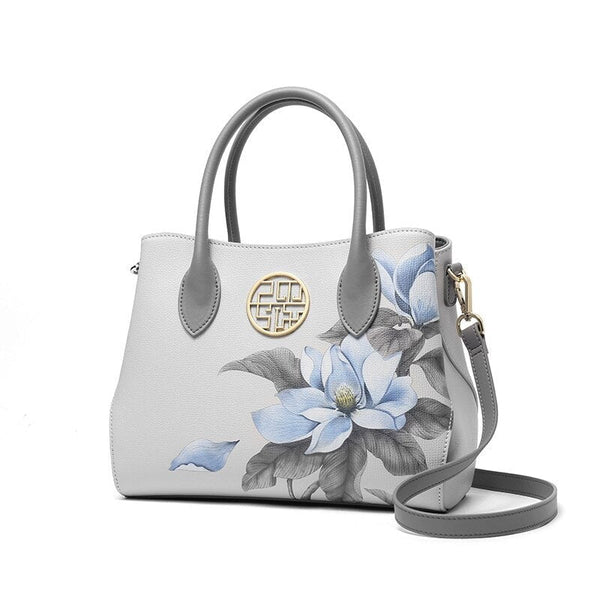Clamanta Beauty  Sac à main femmes Blanc Sac a main femme fourre-tout décontracté en cuir