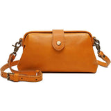 Clamanta Beauty  Sac à main femmes Jaune Sac à main style rétro vintage
