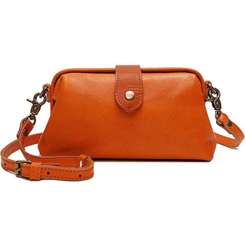 Clamanta Beauty  Sac à main femmes Orange Sac à main style rétro vintage