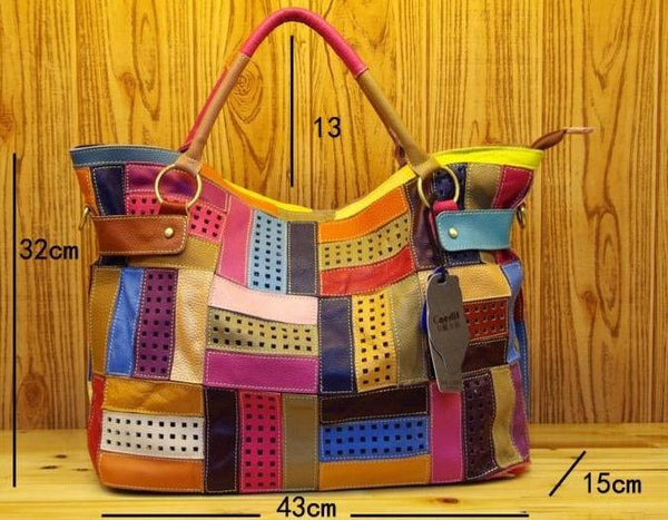 Clamanta Beauty  Sac à main femmes Sac à main en cuir véritable pour femmes