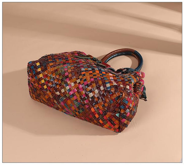 Clamanta Beauty  Sac à main femmes Sac à main tissé à la main pour femme