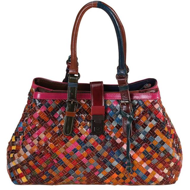 Clamanta Beauty  Sac à main femmes Sac à main tissé à la main pour femme