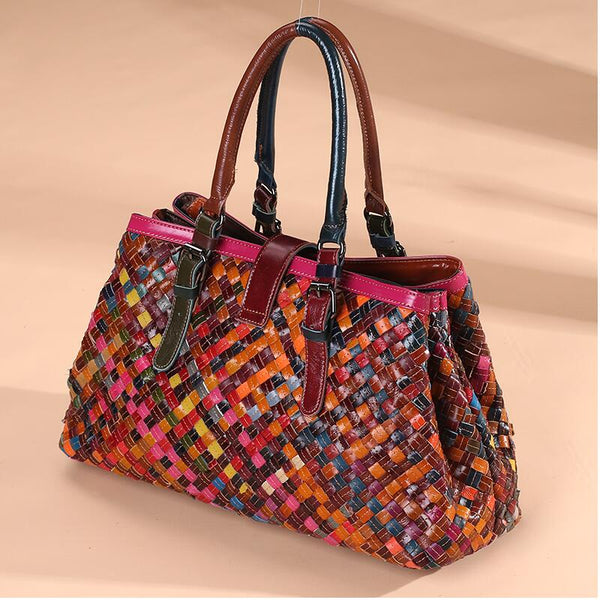 Clamanta Beauty  Sac à main femmes Sac à main tissé à la main pour femme