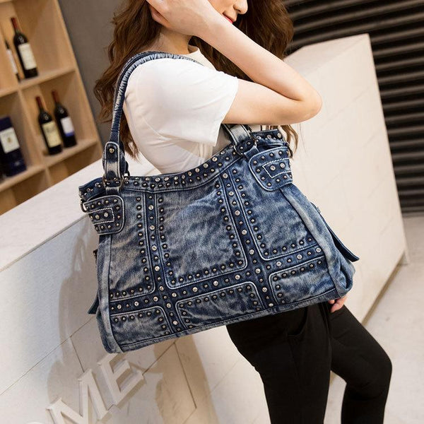 Clamanta Beauty  Sac à main Sac à main en denim pour femmes