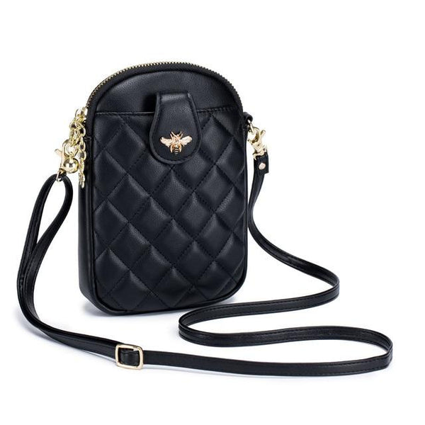 Clamanta Beauty  Sac bandoulière Noir Sac à bandoulière en cuir véritable