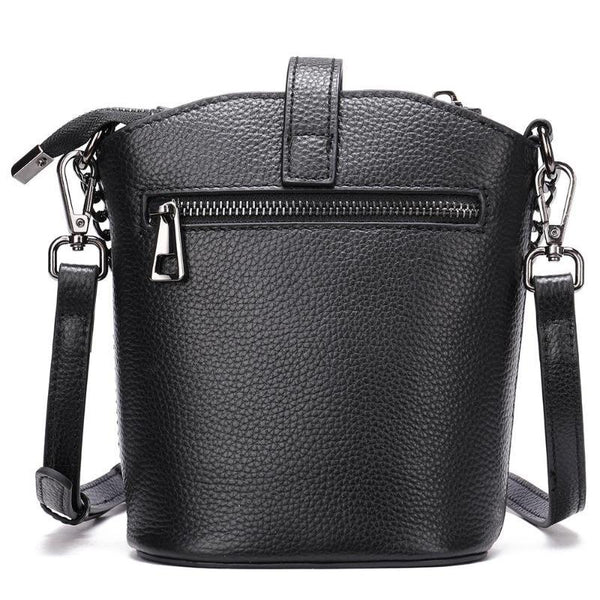 Clamanta Beauty  Sac bandoulière tendance forme seau en cuir pour femmes