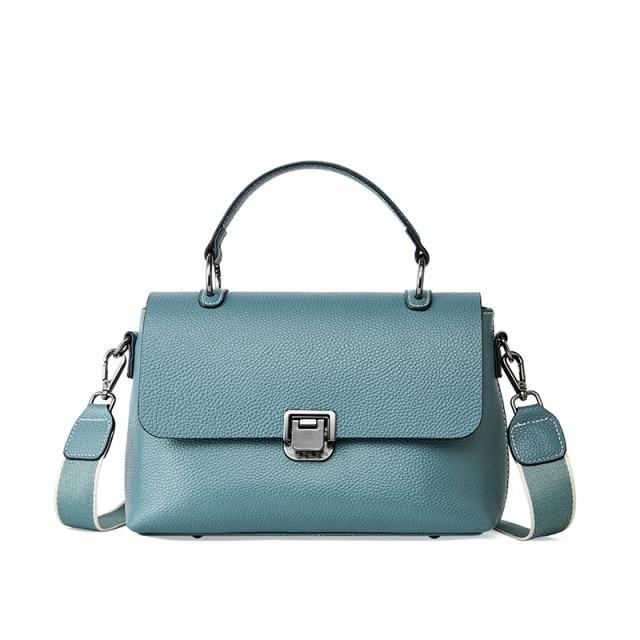 Clamanta Beauty Sacs à main Bleu Sac en cuir bandoulière femmes