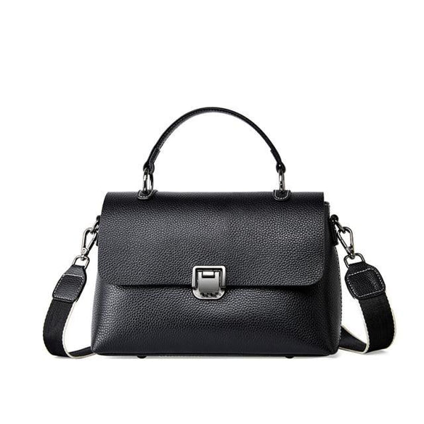 Clamanta Beauty Sacs à main Noir Sac en cuir bandoulière femmes
