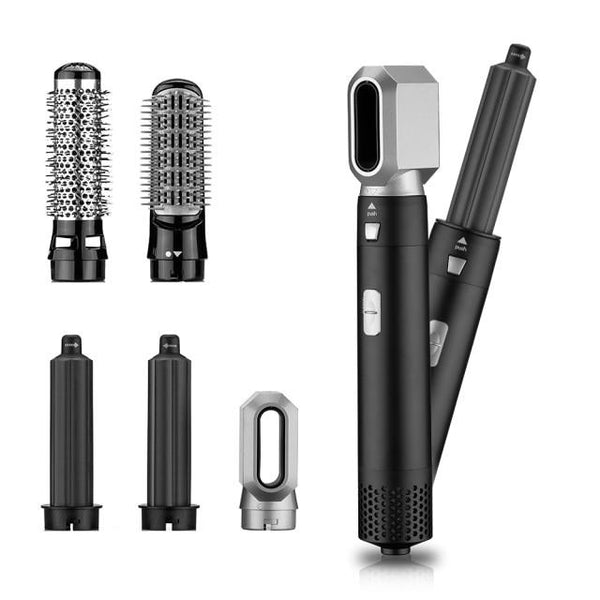 Clamanta Brosse électrique Noir Peigne sèche-cheveux électrique 5en1