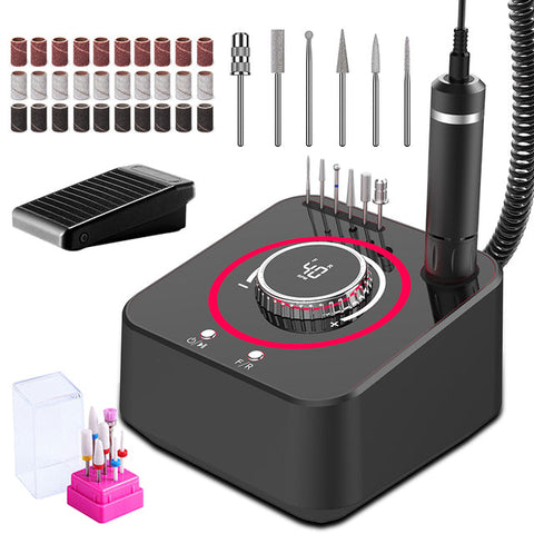 ClamantaBeauty  Noir Ponceuse à ongles électrique 40000 tr/min