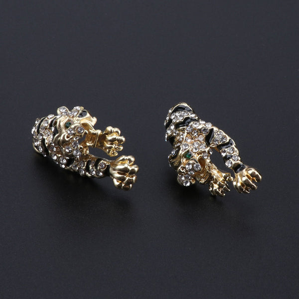 ClamantaBeauty  Bijoux pour femme collier boucles d'oreilles Bracelet style léopard, cristal,