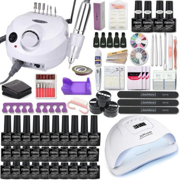 ClamantaBeauty  Blanc/Blanc kit manucure professionnel
