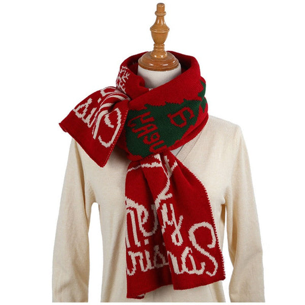 ClamantaBeauty  Bordeaux / Unique Écharpe d'hiver pour femme style noël