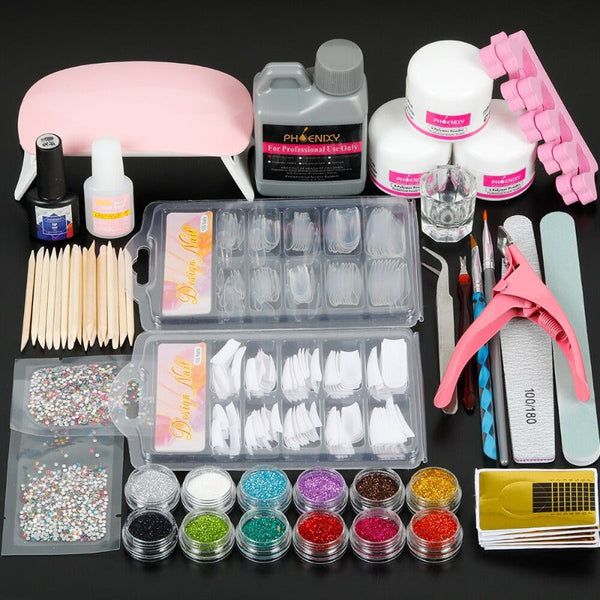 ClamantaBeauty  Kit-1 Kit complet de vernis à ongles en acrylique