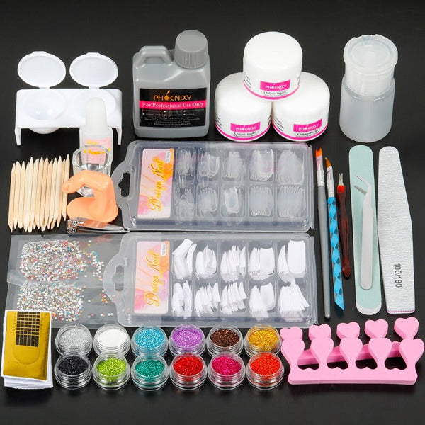 ClamantaBeauty  Kit-2 Kit complet de vernis à ongles en acrylique