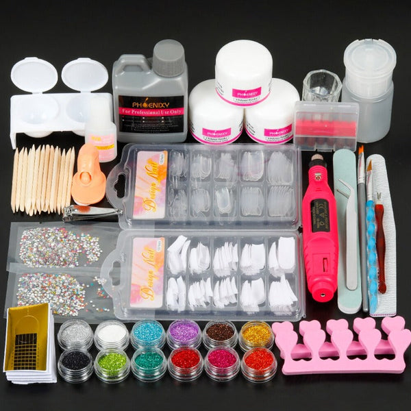 ClamantaBeauty  Kit-3 Kit complet de vernis à ongles en acrylique