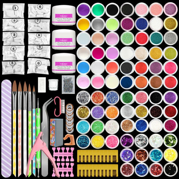 ClamantaBeauty  Kit-6 Kit complet de vernis à ongles en acrylique