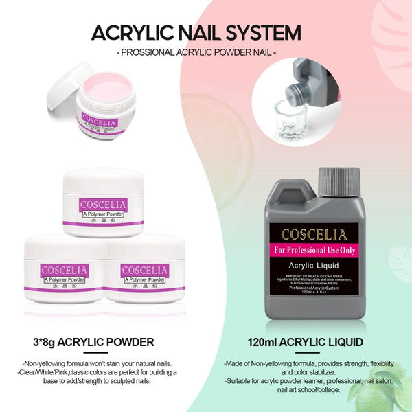 ClamantaBeauty  Kit de manucure acrylique complet