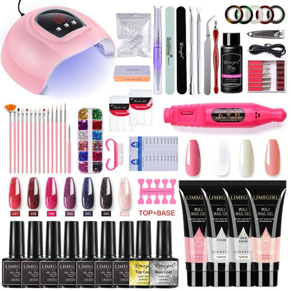 ClamantaBeauty  Kit de manucure Model 2 Lampe sèche-ongles perceuse à ongles vernis à ongles Gel UV