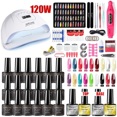 ClamantaBeauty  Kit de manucure Model 3 Lampe sèche-ongles perceuse à ongles vernis à ongles Gel UV
