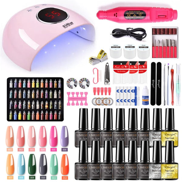 ClamantaBeauty  Kit de manucure Model 5 Lampe sèche-ongles perceuse à ongles vernis à ongles Gel UV