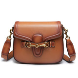 ClamantaBeauty  Marron / 21x7x17cm sacs à main en cuir pour femmes