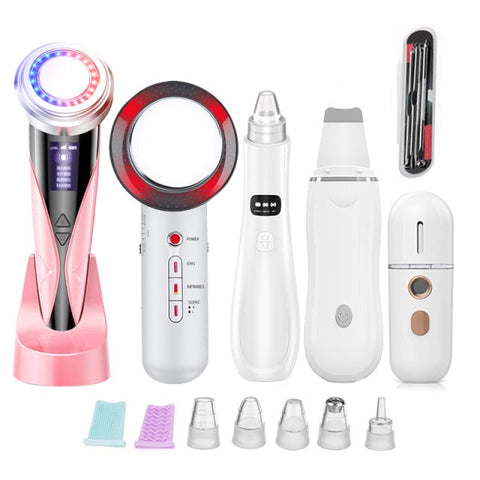 ClamantaBeauty  massage Facial Rose Kit de beauté-appareil RF de massage Facial EMS