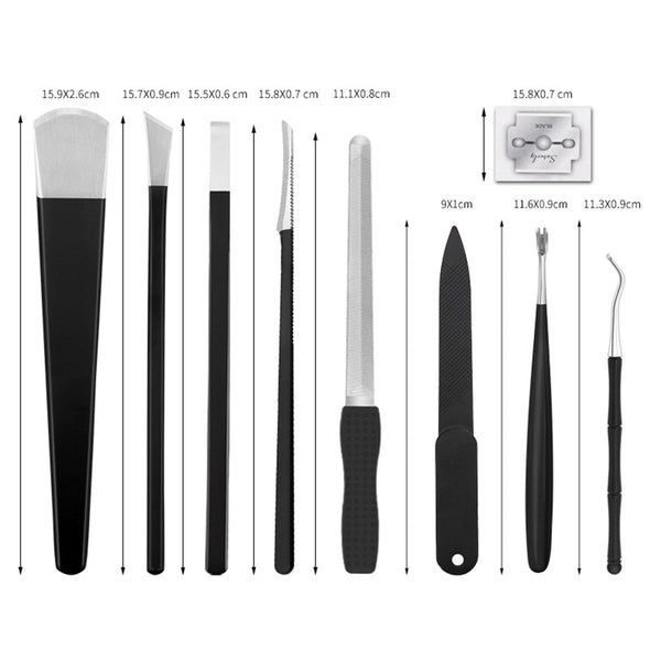 ClamantaBeauty  Noir Kit de pédicure13pcs