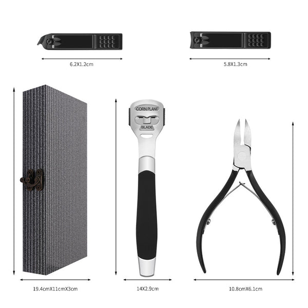 ClamantaBeauty  Noir Kit de pédicure13pcs