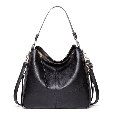 ClamantaBeauty  Noir Sacs à main fourre-tout en cuir pour femmes