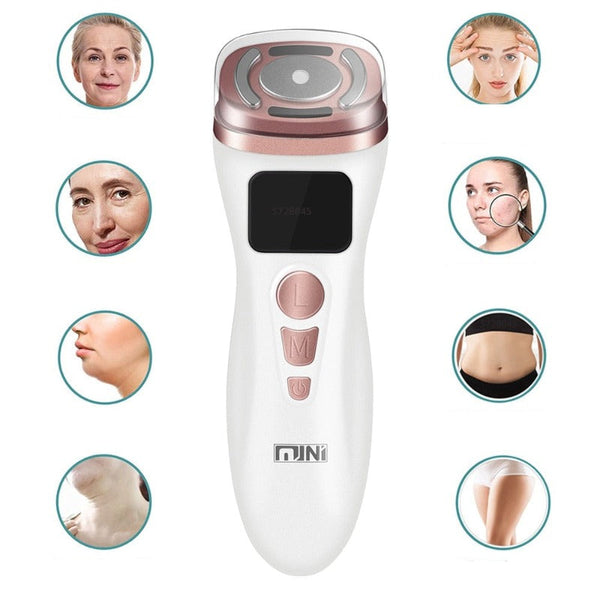 ClamantaBeauty  ultrasons RF Blanc Appareil à ultrasons RF lifting du visage